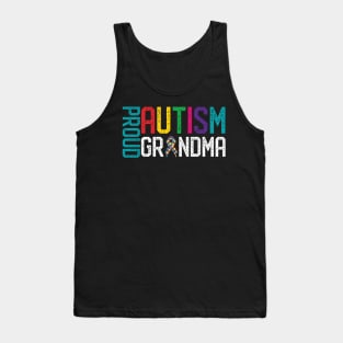 Proud Autism Grandma Autism Awareness Tank Top